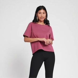 Betabrand Boxy High Low Tshirt‎ size small in Mauve